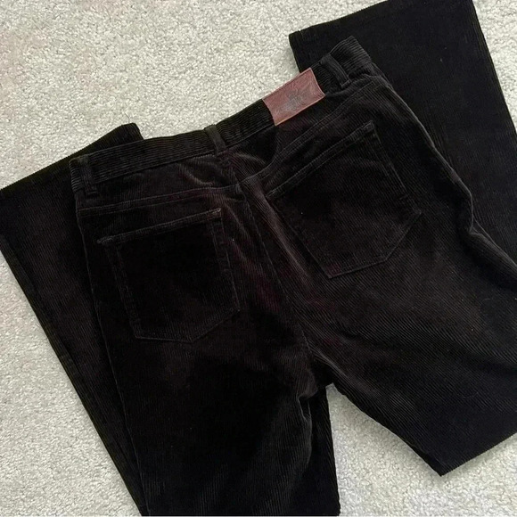 Ralph Lauren Jeans Company Brown Corduroy Pants Wm Sz 10 Wide Leg Boot Cut $199 - Picture 2 of 16